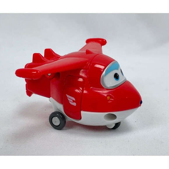 Super Wings Transforming Planes Mini Airplanes Set 5 Transform-A-Bots Jett - Picture 2 of 7